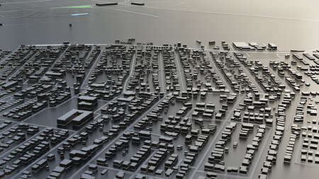 3D futuristic city architecture