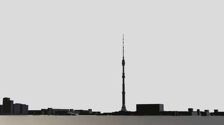 3D futuristic city architecture