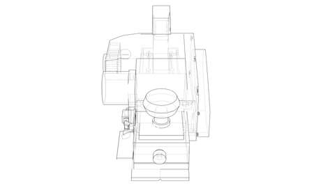 Jointer construction electric tool conceptのイラスト素材