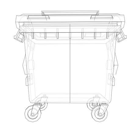 Outline   or dustbin vectorのイラスト素材