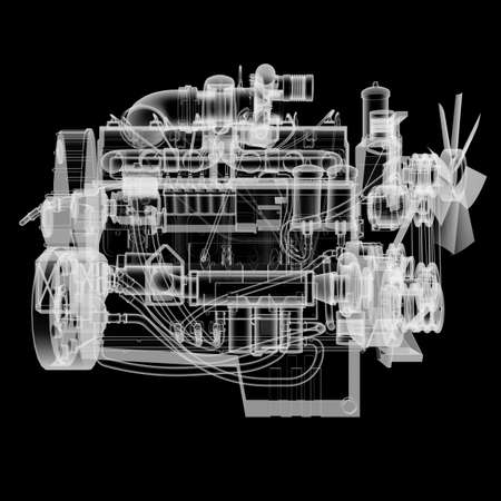 Internal combustion engine X-Ray style