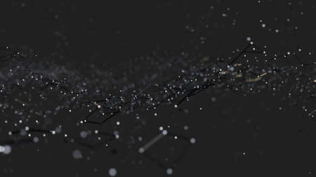 Abstract digital background with particlesの写真素材