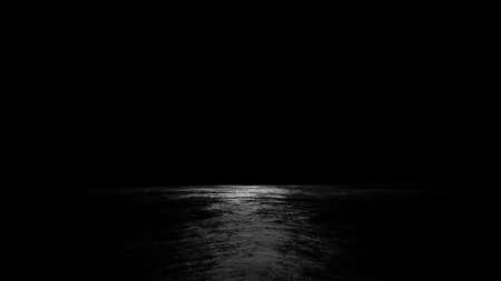 Black Background with Spotlight. 3D illustrationの写真素材