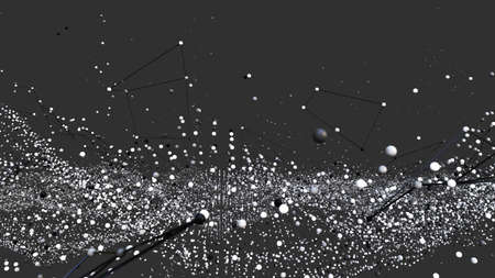 Abstract digital background with particles