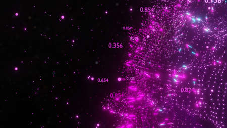 Abstract futuristic planet Earth