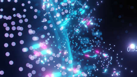 Abstract futuristic planet Earth