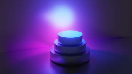 Product display stand on abstract fashion backgroundの写真素材