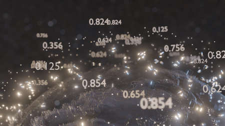 Abstract futuristic planet Earthの写真素材