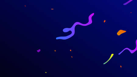 A trendy background of glowing curved lines or stripes on dark blueの写真素材