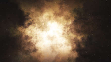 Beautiful abstract galaxy with glow. Generated stellar nebulaの写真素材