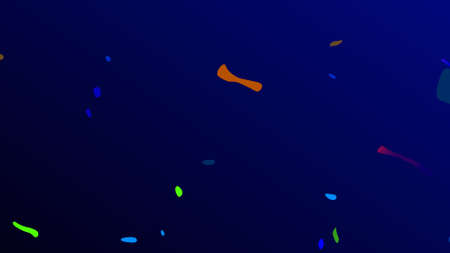 A trendy background of glowing curved lines or stripes on dark blue
