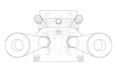 Abstract industry object concept. Vectorのイラスト素材