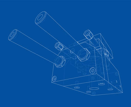 Abstract industry object concept. Vectorのイラスト素材