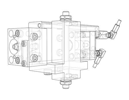 Abstract industry object concept. Vectorのイラスト素材
