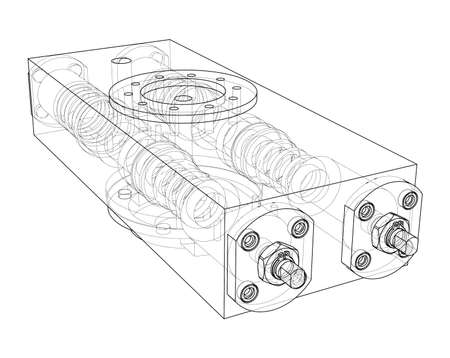 Abstract industry object concept. Vectorのイラスト素材