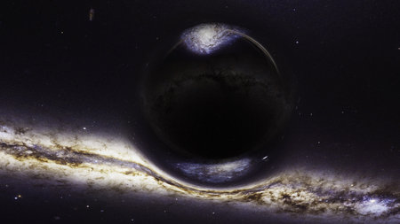 Black hole in space