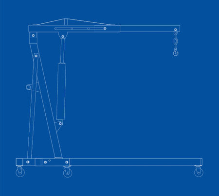 Engine hoist. Vectorのイラスト素材