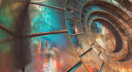 Background of metal circles. High detailの写真素材