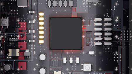 Central Computer Processors CPU concept