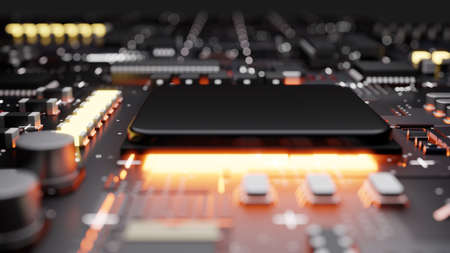 Central Computer Processors CPU concept