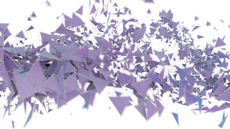 Abstract background of purple trianglesの写真素材