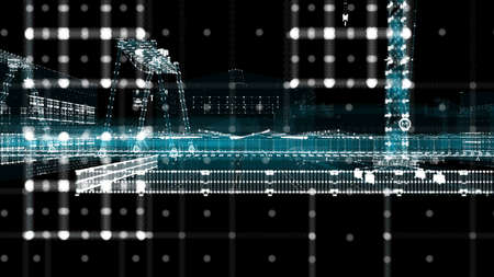 Industrial technology concept. Industry 4.0