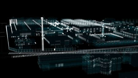 Industrial technology concept. Industry 4.0