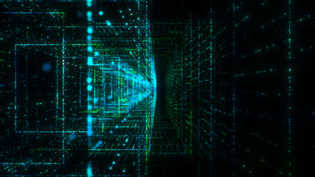 Flying into digital technologic tunnel