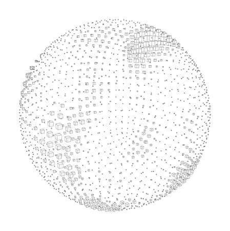 Vector abstract sphere backgroundのイラスト素材
