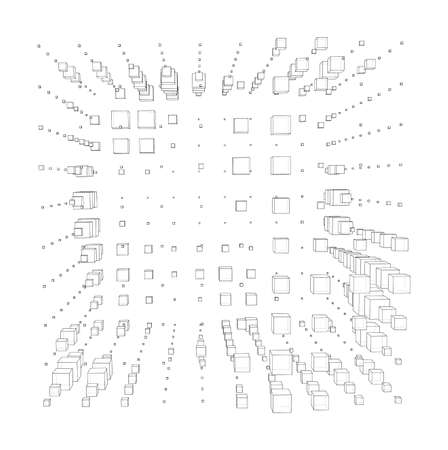 Vector abstract boxes backgroundのイラスト素材