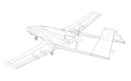 Military Predator Drone. Vectorのイラスト素材