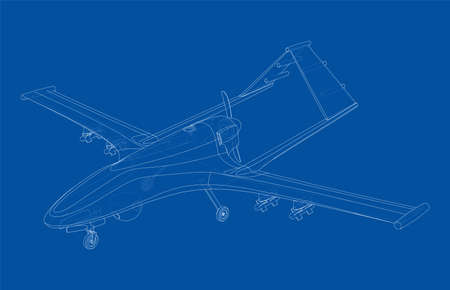 Military Predator Drone. Vectorのイラスト素材