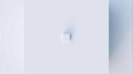 White cubes abstract background.の写真素材