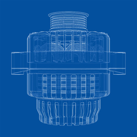 Car generator. Vectorのイラスト素材