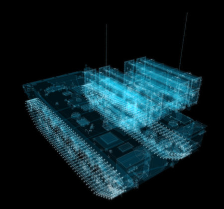 Military track missle systemの写真素材