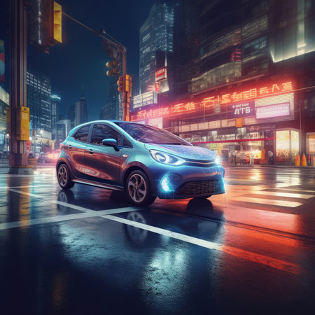 A modern smart carの素材