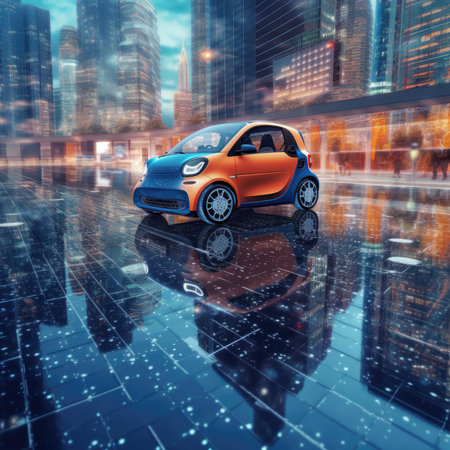 A modern smart carの素材