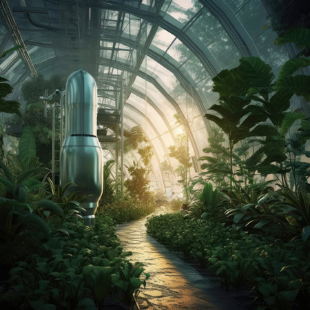 The greenhouse of the futureの素材