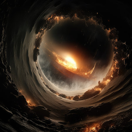 A black hole in spaceの素材