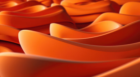 Orange rolled-up paper backgroundの素材