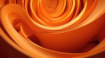 Orange rolled-up paper backgroundの素材