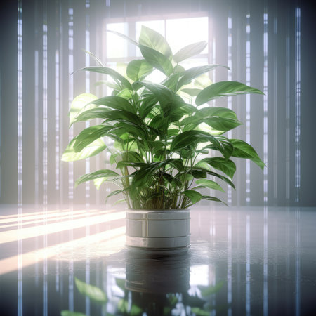 Plants in the laboratory of the futureの素材