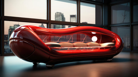 The sofa of the future in the interiorの素材