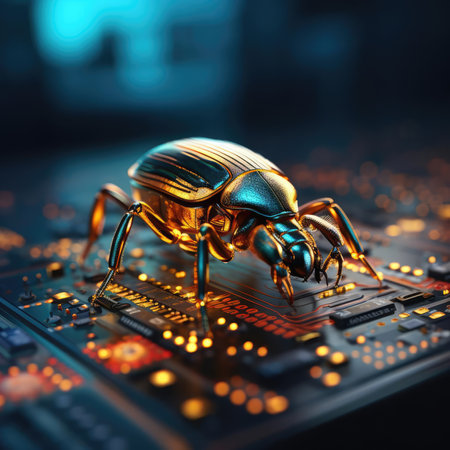 Electronic beetle on electronicsの素材