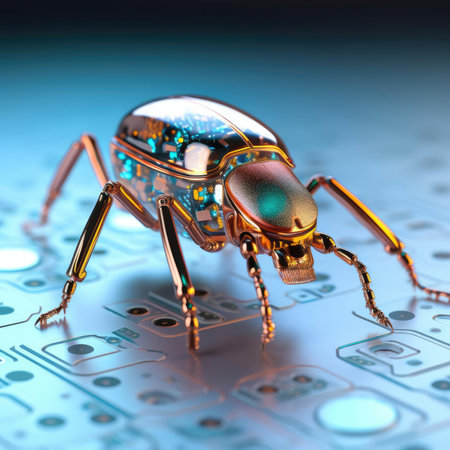Electronic beetle on electronicsの素材