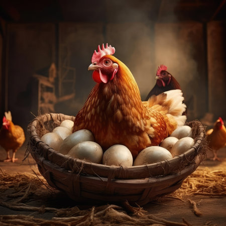 Chicken and egg basketの素材