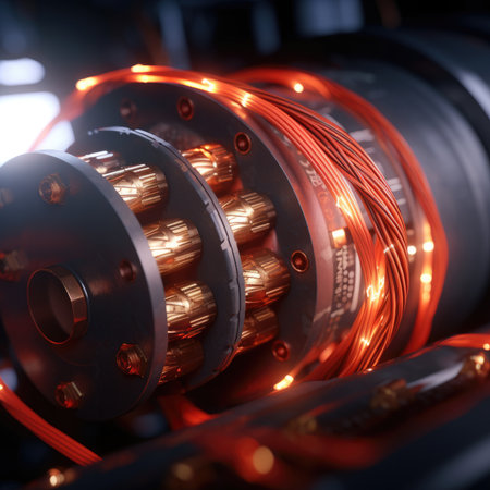 Cable with electricity and sparksの素材