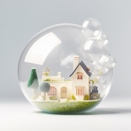 Country house in a soap bubbleの素材