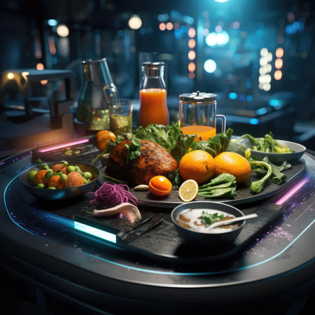 Sci-fi kitchen of the futureの素材