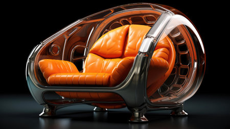 The sofa of the future in the interiorの素材